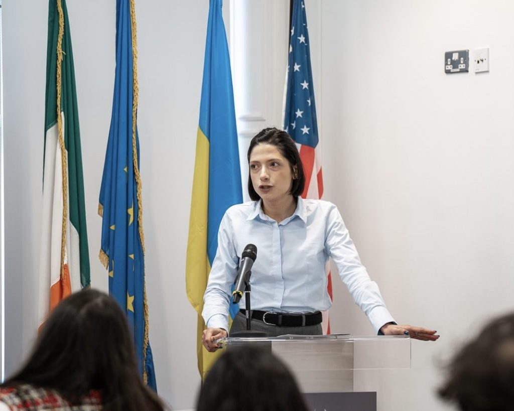 Співзасновниця УЦБС на симпозіумі у Дубліні: “росія зупиниться лише тоді і там, де її зупинять”