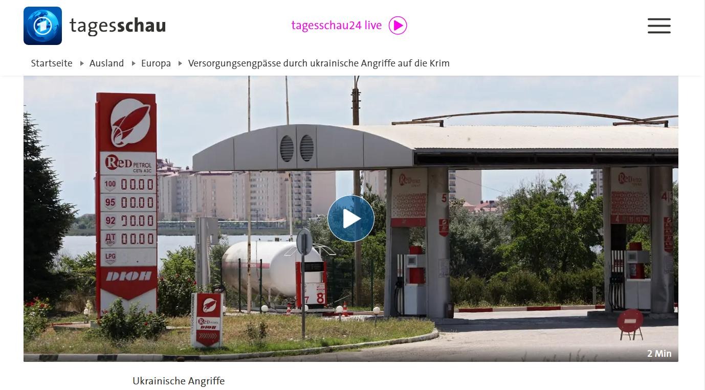 Наслідки паливного колапсу в Криму — Tagesschau
